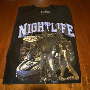 Million Dollar Motive Nightlife Las Vegas Graphic Tee Black Streetwear 5X